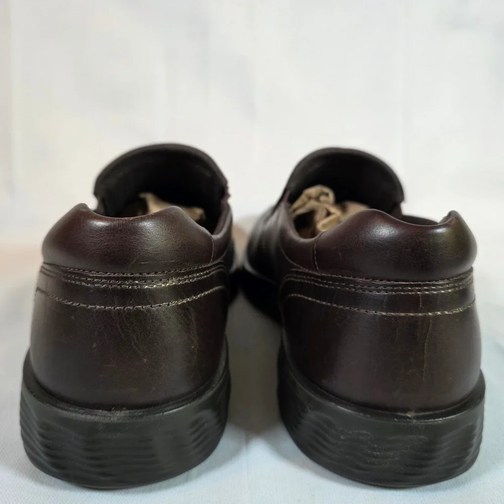 ECCO S-Lite Hybrid Mens 11-11.5 EU45 Dark Brown Leather Slip On Loafers Comfort